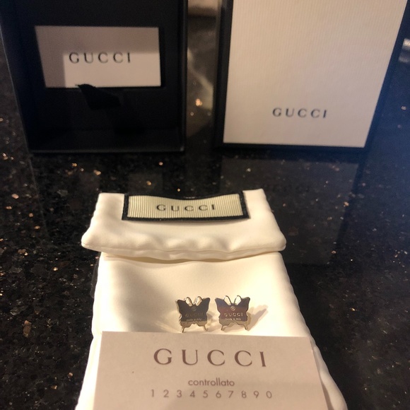 Gucci Jewelry - Gucci butterfly earrings